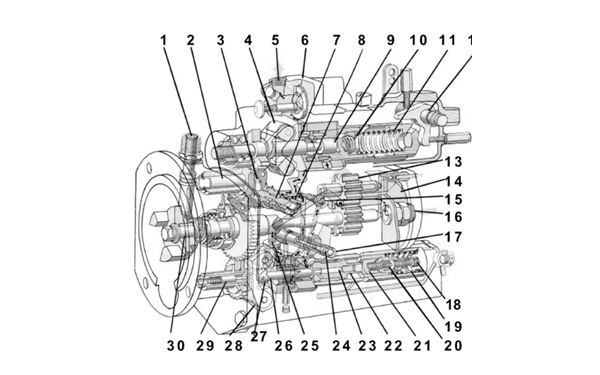 PT燃油系統齒輪泵結構圖-康明斯柴油發(fā)電機組.png