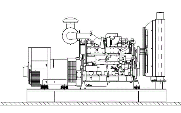 帶底座油箱柴油發(fā)電機組外形圖.png