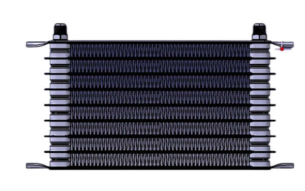 機油散熱器正視圖-柴油發(fā)電機組.png