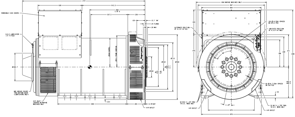 S7L1D-C4斯坦福發(fā)電機外形圖紙.png