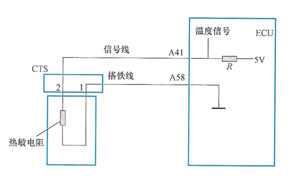 冷卻液溫度傳感器電路連接圖-柴油發(fā)電機組.png