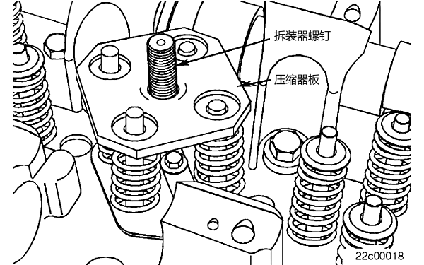 氣門(mén)彈簧壓縮器板安裝.png