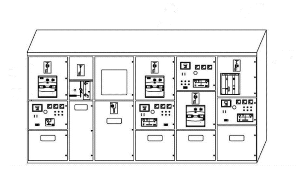 高壓發(fā)電機組開(kāi)關(guān)柜組合圖.png