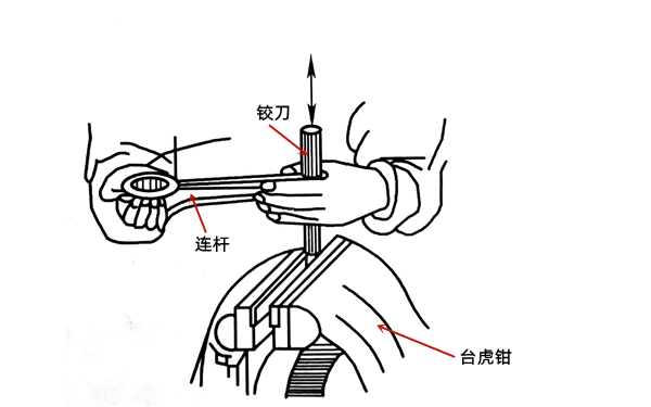 連桿襯套鉸削示意圖-柴油發(fā)電機組.png