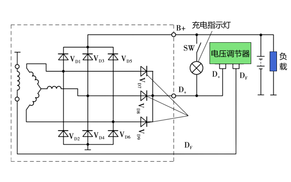 九管硅整流發(fā)電機電路圖.png