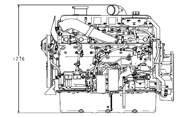 QSZ13-G2東風(fēng)康明斯柴油發(fā)動(dòng)機外形側視圖.png