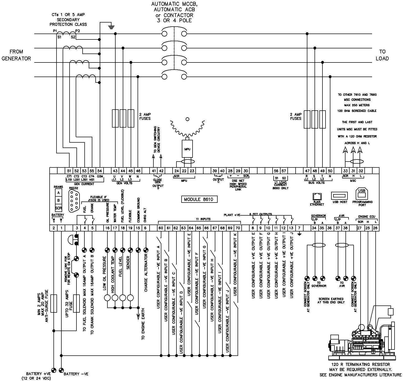 柴油發(fā)電機組深?？刂破鹘拥乇Ｗo接線(xiàn)圖.png