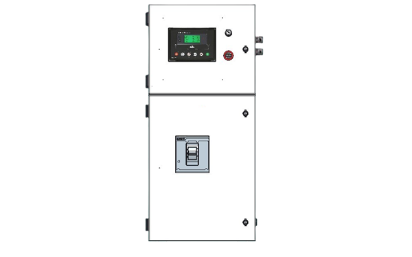 敞開(kāi)式發(fā)電機組側立式控制開(kāi)關(guān)柜正視圖.png