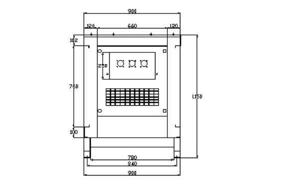 靜音箱發(fā)電機組正面結構圖.png