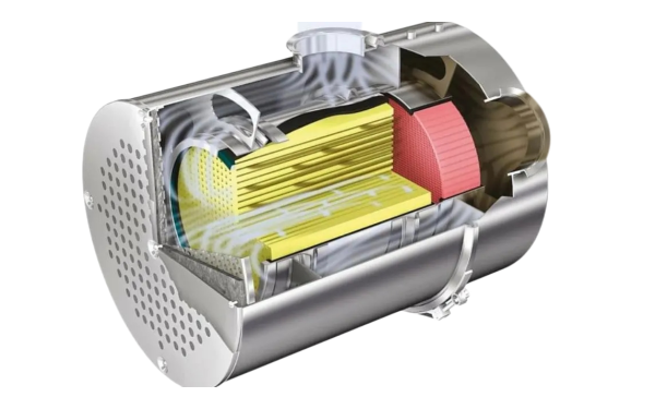 顆粒捕捉器內部結構剖面圖-柴油發(fā)電機組.png