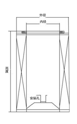 空氣濾清器外形尺寸-康明斯柴油發(fā)電機組.png