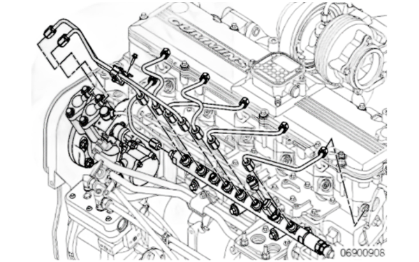 拆卸高壓油管及噴油器連接管-柴油發(fā)電機組.png