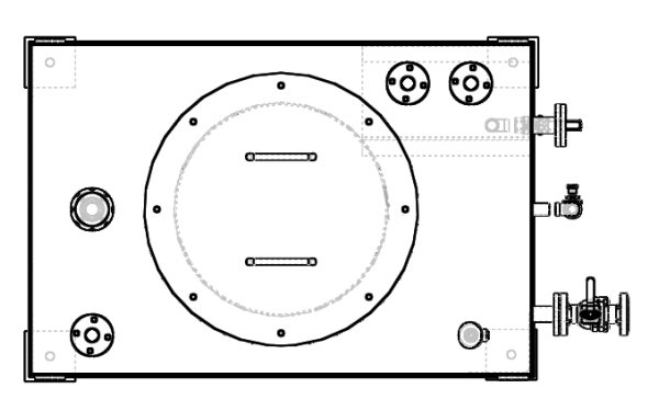 日用油箱頂部俯視圖-柴油發(fā)電機組.png