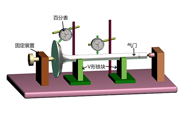 氣門(mén)桿彎曲的檢驗示意圖.png