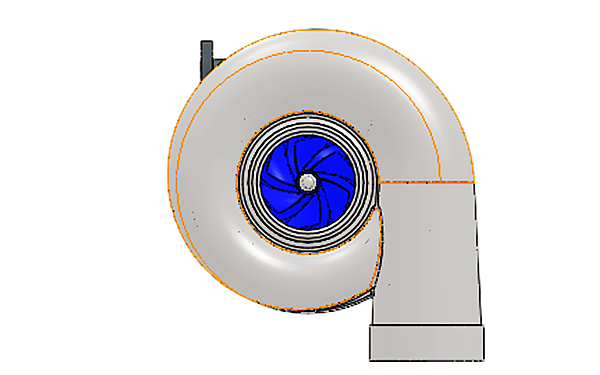 渦輪增壓器右視圖-柴油發(fā)電機組.png