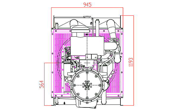 QSB5.9-G30東風(fēng)康明斯發(fā)動(dòng)機外形尺寸后視圖.png