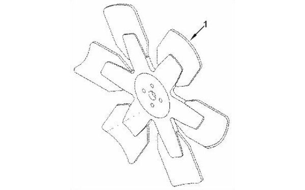 發(fā)動(dòng)機風(fēng)扇-康明斯柴油發(fā)電機組零件圖.png