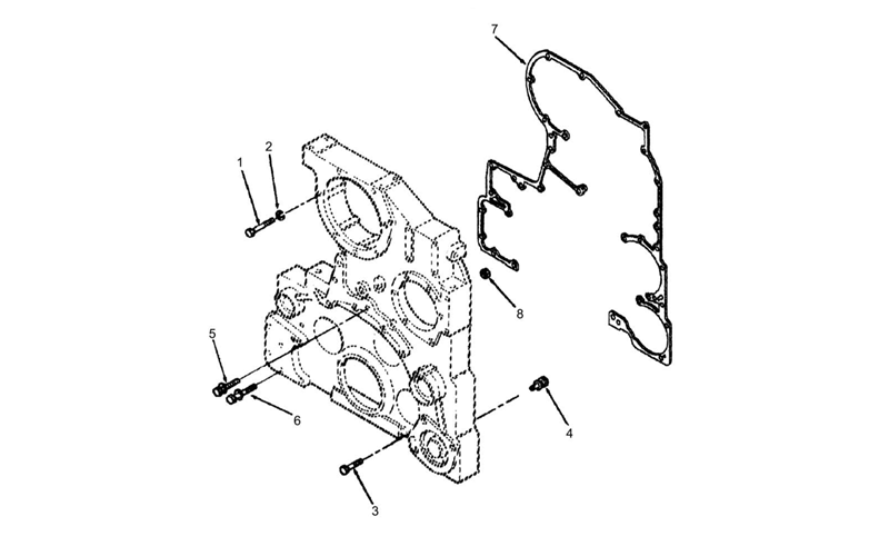 齒輪室蓋總成圖-康明斯柴油發(fā)電機組.png