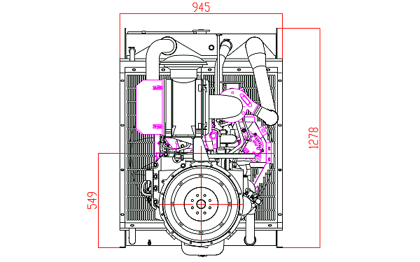 QSB6.7-G31東風(fēng)康明斯發(fā)動(dòng)機外形尺寸后視圖.png