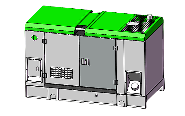 靜音型發(fā)電機組軸測圖.png