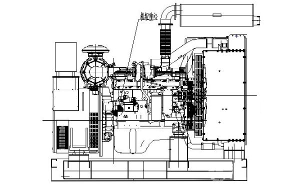 QSL8.9-G4康明斯柴油發(fā)電機組側視外觀(guān)圖（200KW）.png