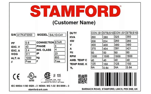 S4L1D-C41斯坦福發(fā)電機銘牌標準樣本.png