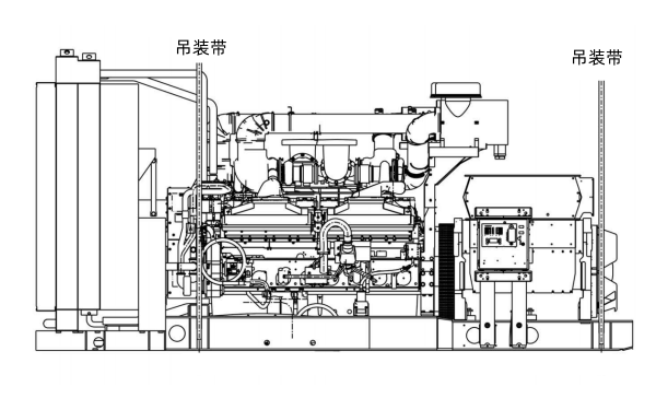 康明斯柴油發(fā)電機組吊裝側面圖.png