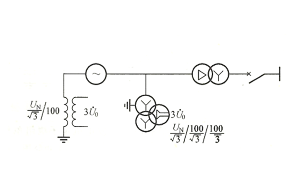 發(fā)電機單相接地保護接線(xiàn)原理圖.png