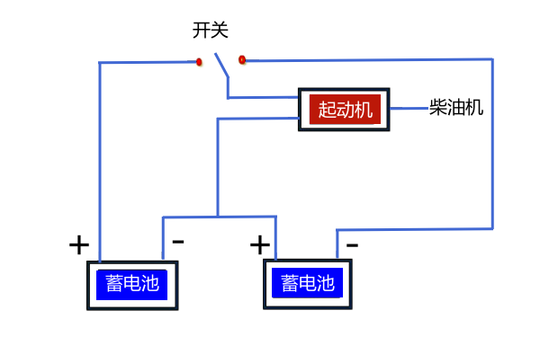 柴油機啟動(dòng)馬達和蓄電池接線(xiàn)圖.png