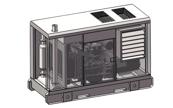 康明斯超靜音發(fā)電機組主視圖.png