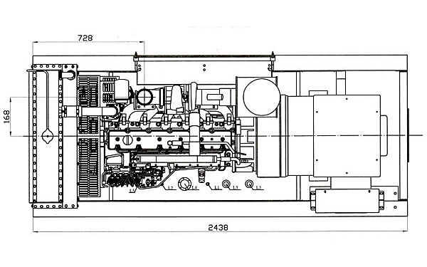 C175D5康明斯柴油發(fā)電機組外形尺寸平面圖.png