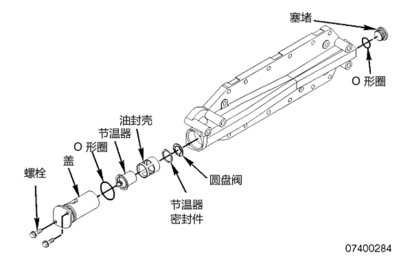 柴油機機油冷卻器解體png