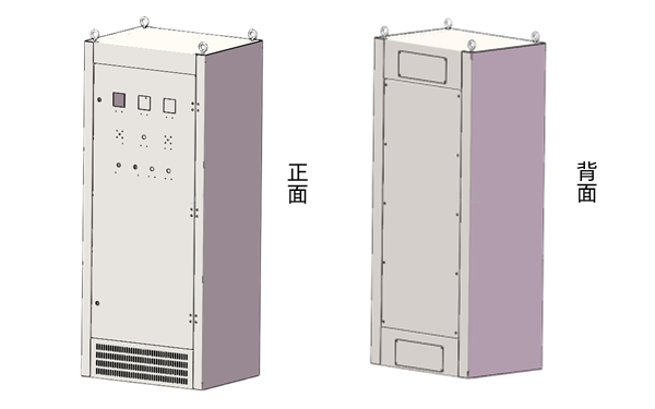 雙電源轉換柜（ATS）軸測圖-柴油發(fā)電機組.png