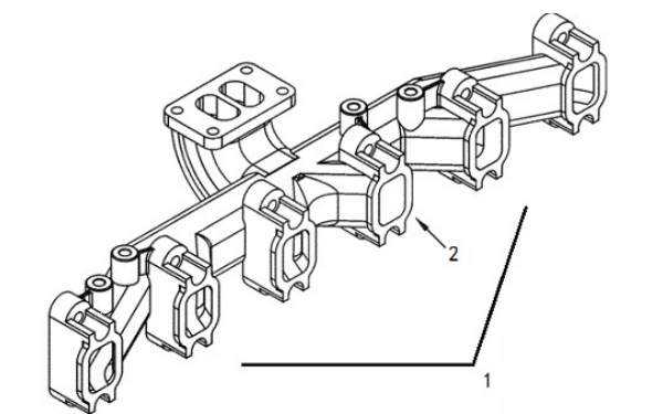 排氣歧管-6BT5.9G2康明斯柴油發(fā)電機組零件圖.png