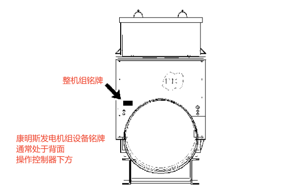 康明斯發(fā)電機組設備銘牌標識位置.png