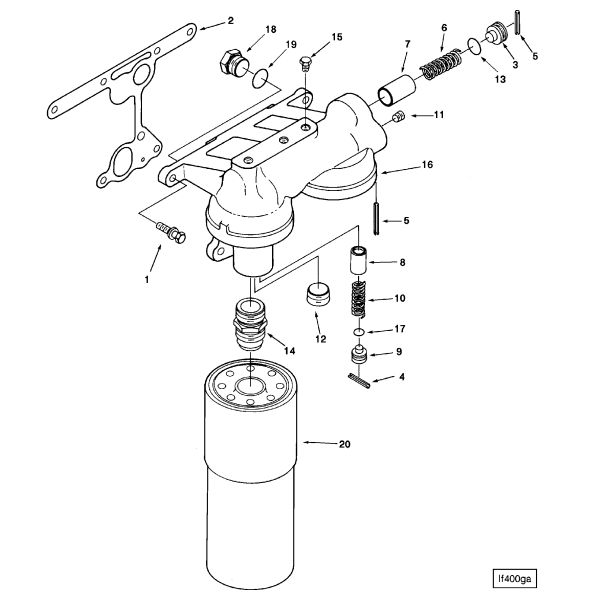 機油濾清器（KTA19康明斯發(fā)動(dòng)機零件圖）.png