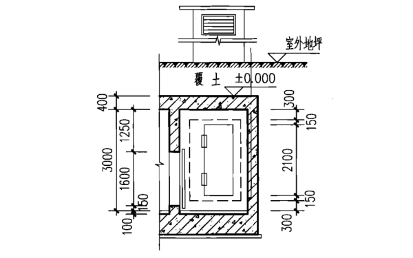 人防發(fā)電機房排風(fēng)排煙豎井放大圖.png