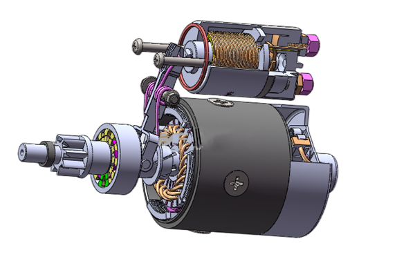 起動(dòng)機剖面圖-柴油發(fā)電機組.png