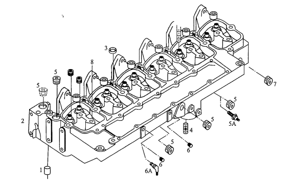 康明斯B系列柴油機氣缸蓋及其相關(guān)組件的結構.png