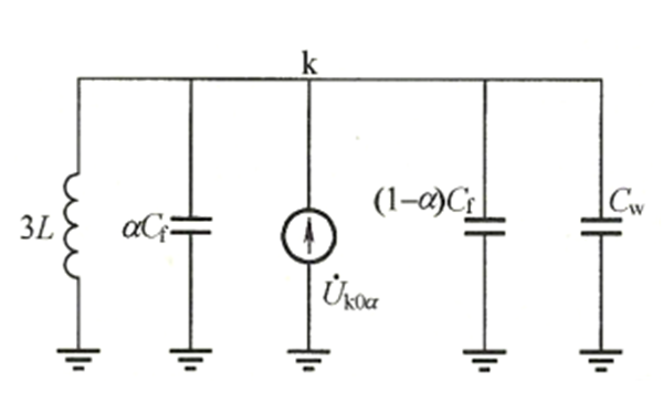 發(fā)電機中性點(diǎn)經(jīng)消弧線(xiàn)圈接地的零序等效網(wǎng)絡(luò ).png