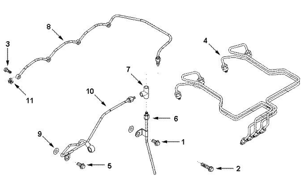 燃油管路-康明斯柴油發(fā)電機組零件圖.png