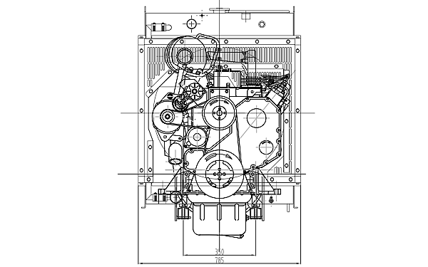 6BTA5.9-G2東風(fēng)康明斯發(fā)動(dòng)機外形尺寸前視圖.png