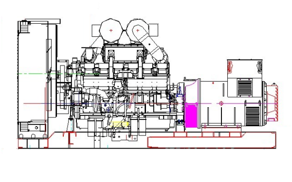 柴油發(fā)電機組外觀(guān)結構圖KTA38-G2A（800KW）.png