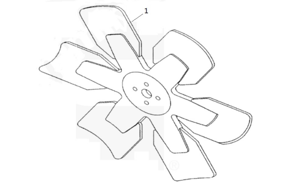 發(fā)動(dòng)機風(fēng)扇-6BT5.9G2康明斯柴油發(fā)電機組零件圖.png